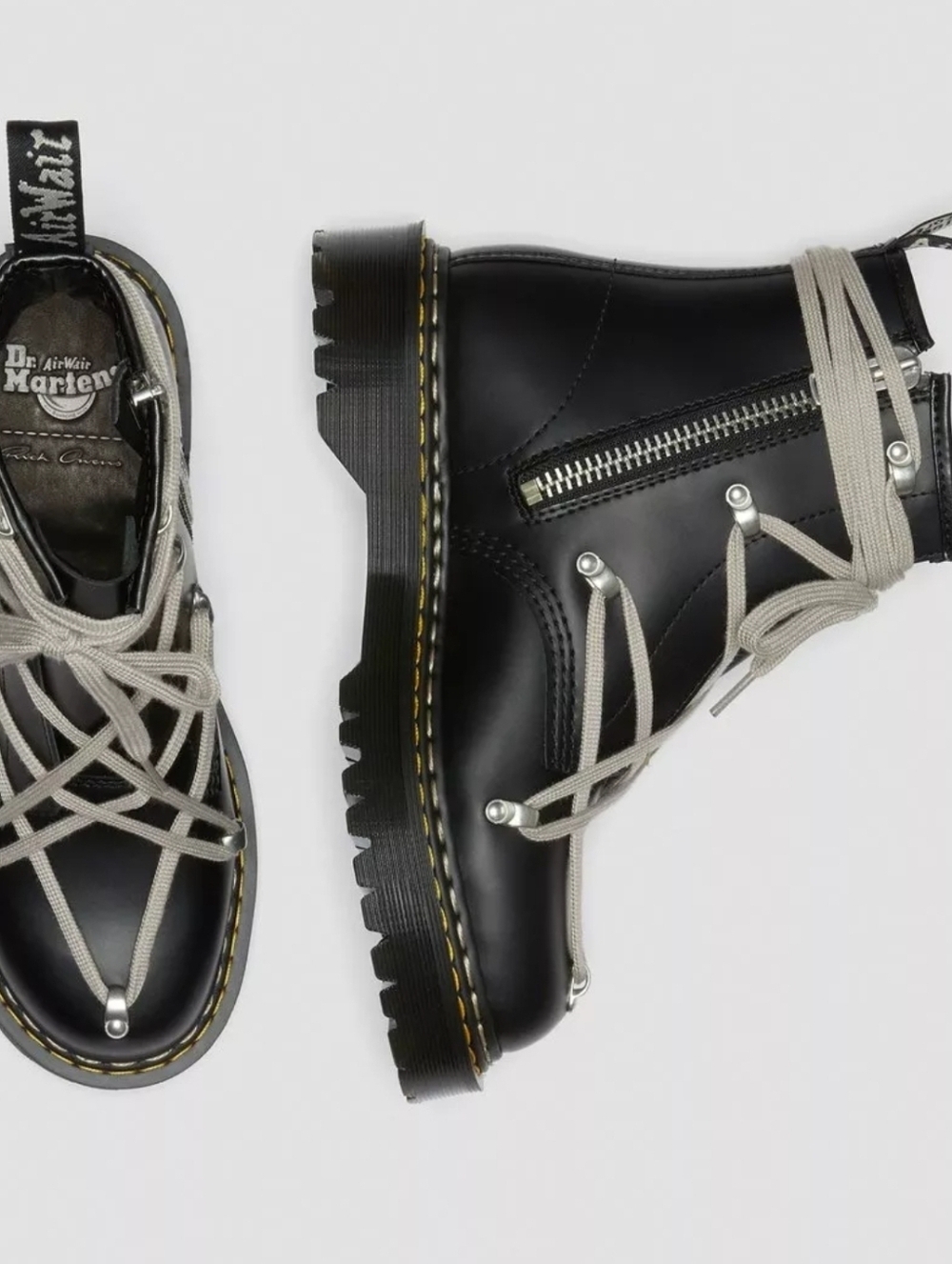 Doc Dr Martens x Rick Owens 1460 Bex Leather Lace-Up Boot US Size 7M/EU 38 ~NEW! - Picture 15 of 15
